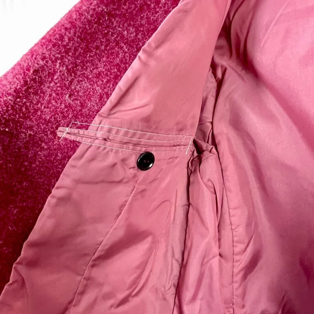 Bespoke Vintage Wool Blazer Youth 12–14 Raspberry Hand Tailored Jacket